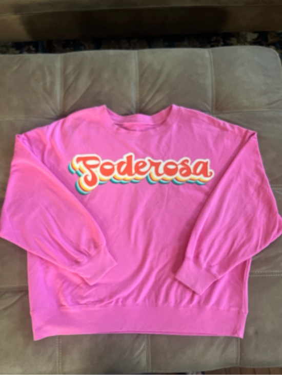Tops - Poderosa Pink Graphic Sweatshirt